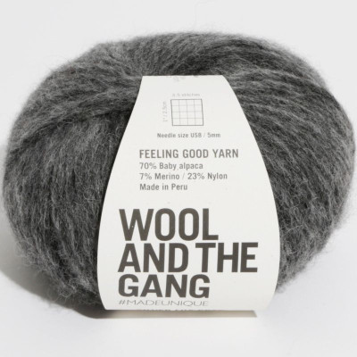 Wool and the Gang Feeling Good Yarn										 - Silver Fox Grey