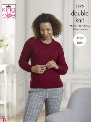 King Cole 5225 Sweater and Cardigan										