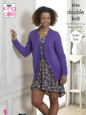 King Cole 5226 Cable Cardigan and Waistcoat										