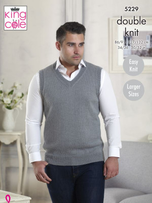 King Cole 5229 Men's Tank Top and Waistcoat										