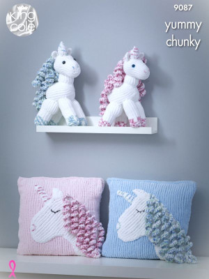 King Cole 9087 Unicorn Toys and Cushions										