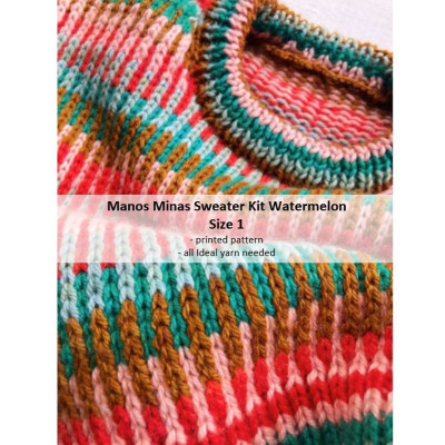 Manos Minas Sweater Watermelon Colourway										 - Size 1 (42.75in/108.5cm)