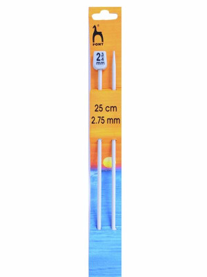 Pony Single Pointed Knitting Needles 10in (25cm)										 - US 2 (2.75mm)