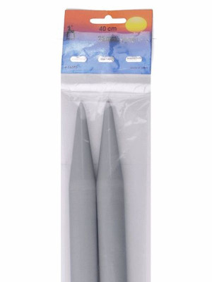 Pony Single Pointed Knitting Needles 16in (40cm)										 - US 50 (25mm) Prym