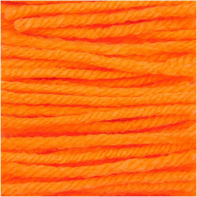 Rico Hooki Hooki Knotting Yarn 13cm										 - 100324 Neon Orange