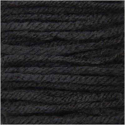 Rico Hooki Hooki Knotting Yarn  6.5cm										 - 100305 Black