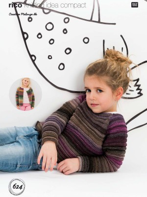 Rico KIC 624 Children's Sweater & Cardigan in Creative Melange DK										