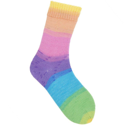 Rico Superba Cashmeri Luxury Socks 4 Ply										 - 027 Rainbow