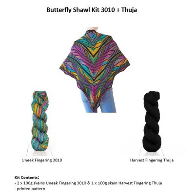 Urth Yarns Butterfly Shawl Kit										 - 3010 & Thuja