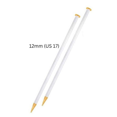 addiChampagner Single Pointed Knitting Needles 14in (35cm)										 - US 17 (12.0mm) Hollow With Champagne Tip