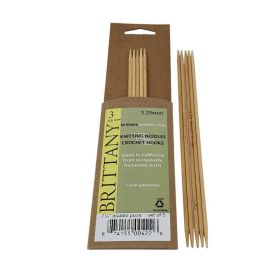 Brittany Birch 19cm (7.5in) Double Pointed Knitting Needles