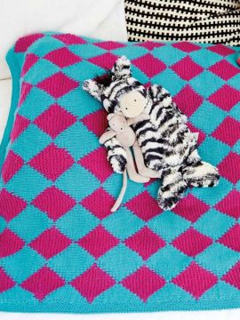 Patons Circus Moments Intarsia Baby Blanket