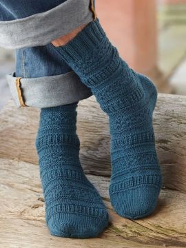 Regia S7265 Broken Rib Stripe Socks