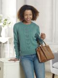 Cable and Eyelet Sweater