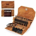 LYKKE Interchangeable Circular Knitting Needle Set 3.5in Tips Birchwood Umber