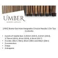 LYKKE Starter Set Interchangeable Circular Needle 3.5in Tips Umber Tan