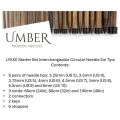 LYKKE Starter Set Interchangeable Circular Needle 5in Tips Umber Tan