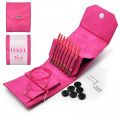 LYKKE Starter Set Interchangeable Circular Needle 5in Tips Blush Fuchsia