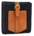 LYKKE Taylor Needle Case (Empty) for 3.5in Tips in Camel Vegan Leather and Denim