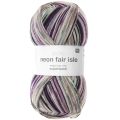 Rico Socks Neon Fair Isle 4 Ply