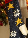 Saint Nicholas Snowflakes & Stars Stocking