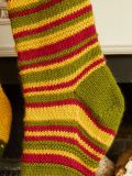 Saint Nicholas Striped Stocking