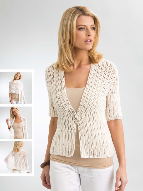 Patons Summer Cardigan and Wrap in Cotton DK - Laughing Hens